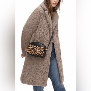 J. Crew Sherpa Teddy Topcoat Long Coat Jacket Oversized XS